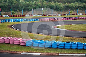 Karts circuit curve protections photo