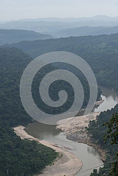 Karwani River flowing through Garo Hills,Meghalaya,India