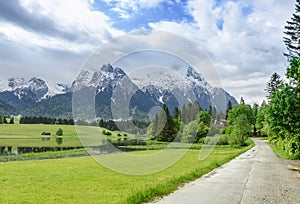 Karwendel mountains in Spring