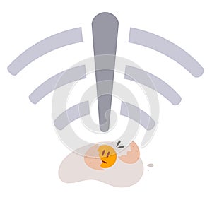 Ooops no internet connection Illustration