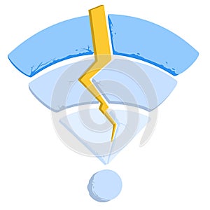 Ooops no internet connection Illustration