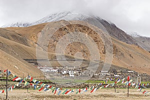 Karzok village in a morning, Tsomoriri, Leh, Ladakkh, India