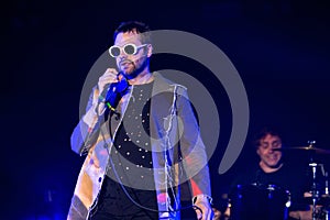 Kasabian rock music band perform in concert at FIB Festival