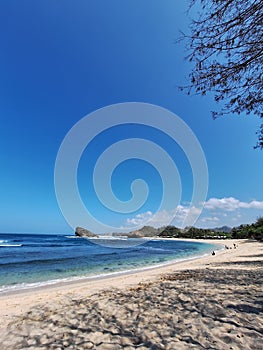 Kasap beach in pacitan, east java, indonesia