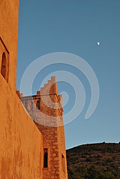 Kasba and moon photo