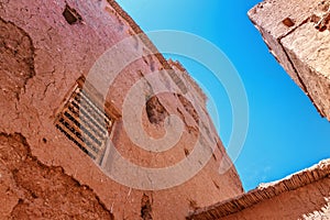 Kasbah Ait Ben Haddou in the Atlas Mountains of Morocco. UNESCO World Heritage.