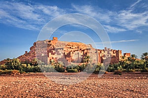 Kasbah Ait Ben Haddou in the Atlas Mountains of Morocco. UNESCO World Heritage. photo
