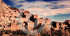 Kasbah Ait Ben Haddou in the Atlas Mountains of Morocco. UNESCO World Heritage Site since 1987. Several films have been