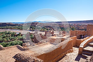 Kasbah Ait Ben Haddou in the Atlas Mountains of Morocco. UNESCO World Heritage Site since 1987. Several films have been shot there