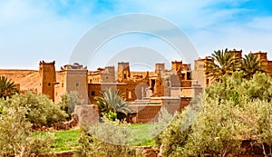 Kasbah Ait Ben Haddou near Ouarzazate Morocco. UNESCO World Heritage Site