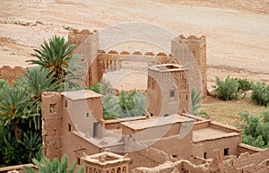 Kasbah Ait-Ben-Haddou towers, Morocco