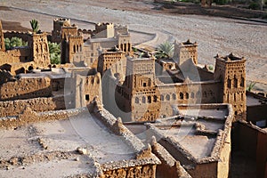 Kasbah ait benhaddou from top