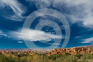 Kasbah in atlas mountains,morocco