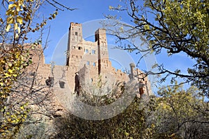 Kasbah Tamdaght with trees.