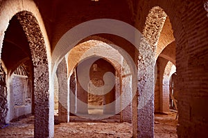 Kasbah Tangier Prison. Moroccan architectural arches.