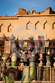 Kasbah Taourirt. Bazaar. Ouarzazate. Morocco.