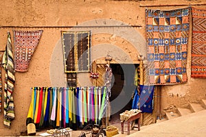 Kasbah Taourirt. Bazaar. Ouarzazate. Morocco. photo