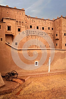 Kasbah Taourirt. Detail facade. Ouarzazate. Morocco. photo