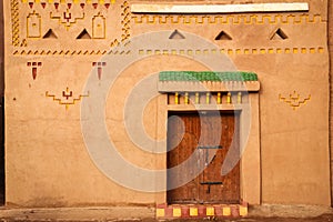 Kasbah Taourirt. Facade. Ouarzazate. Morocco.