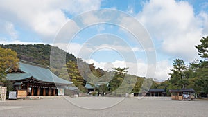 Kashihara Jingu Shrine in Kashihara, Nara, Japan. The Shrine was originally built in 1890