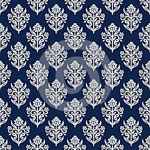 Kashmir blockprint floral pattern photo