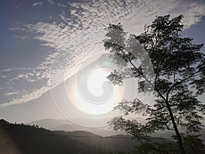 Kashmir hil morning sun