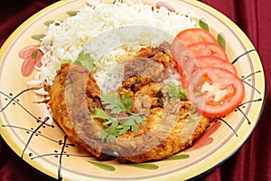Kashmiri chicken with rice