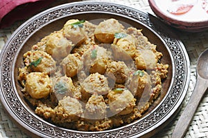 Kashmiri dum aloo from India photo