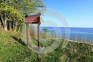 Kashubian cliffs Natura 2000 area reserve at Jastrzebia Gora