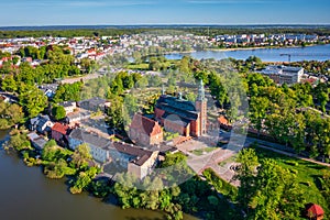 Kashubian Lake District landscape in Kartuzy, Pomerania. Poland photo