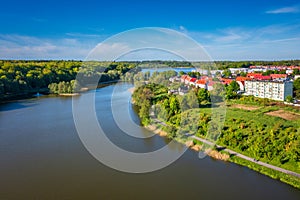 Kashubian Lake District landscape in Kartuzy, Pomerania. Poland photo