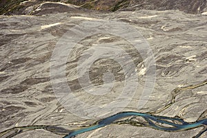 Kaskawulsh Riverbed in Kluane National Park, Yukon