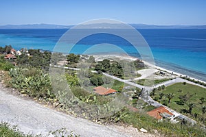 Kassandra coastline near town of Afitos, Chalkidiki, Greece