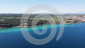 Kassandra coastline near town of Nea Fokea, Chalkidiki, Greece