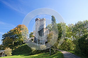 Kasselburg Castle in Vulkaneifel, Rhineland-Palatinate, Germany