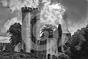 Kasselburg in the Eifel in Germany