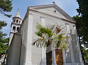 Kastel gomilica at long the Kastela Riviera