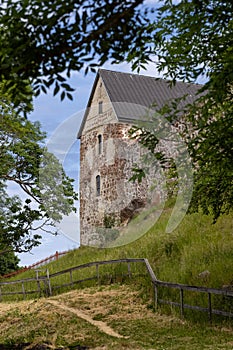 Kastelholm Castle in the beautiful summer day, Aland