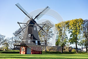 Kastellet windmill in Copenhagen, Denmark at afternoon