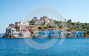 Kastellorizo island, Dodecanese, Greece. Colorful