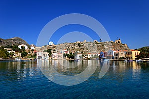 Kastellorizo old port , Greek island at dodecanese photo