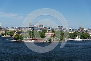 Kastellparken and the city of Stockholm