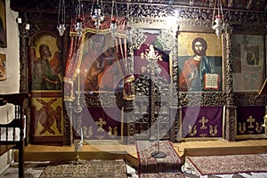 Kastoria. Church of Our Lady Mavritosy. Ancient iconostasis