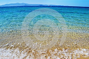 Kastraki beach at Naxos island Cyclades Greece