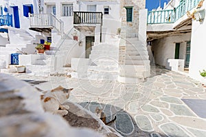Kastro, the oldest part of the Chora town on Folegandros island