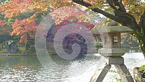 Kasumiga-ike Pond at Kenrokuen Garden in Kanazawa