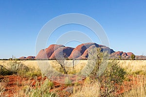 Kata Tjuta monolits view from the road, Ayers Rock, Red Center, Australia