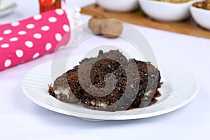 Kataifi with chocolate