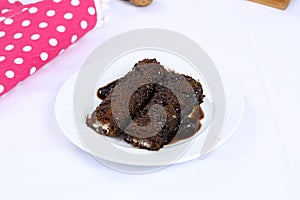 Kataifi with chocolate