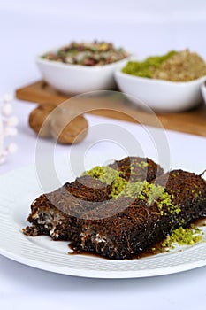 Kataifi with chocolate